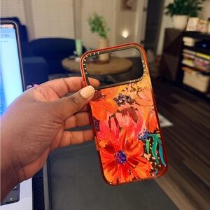 Casetify Vibrant Floral Phone Case - Orange and Pink iPhone 17 pro max